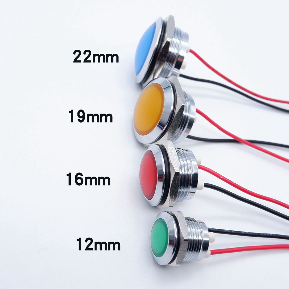 10pcs 12/16/19/22mm Metal LED  - Signal Panel Orange incelemesi ve fiyatı