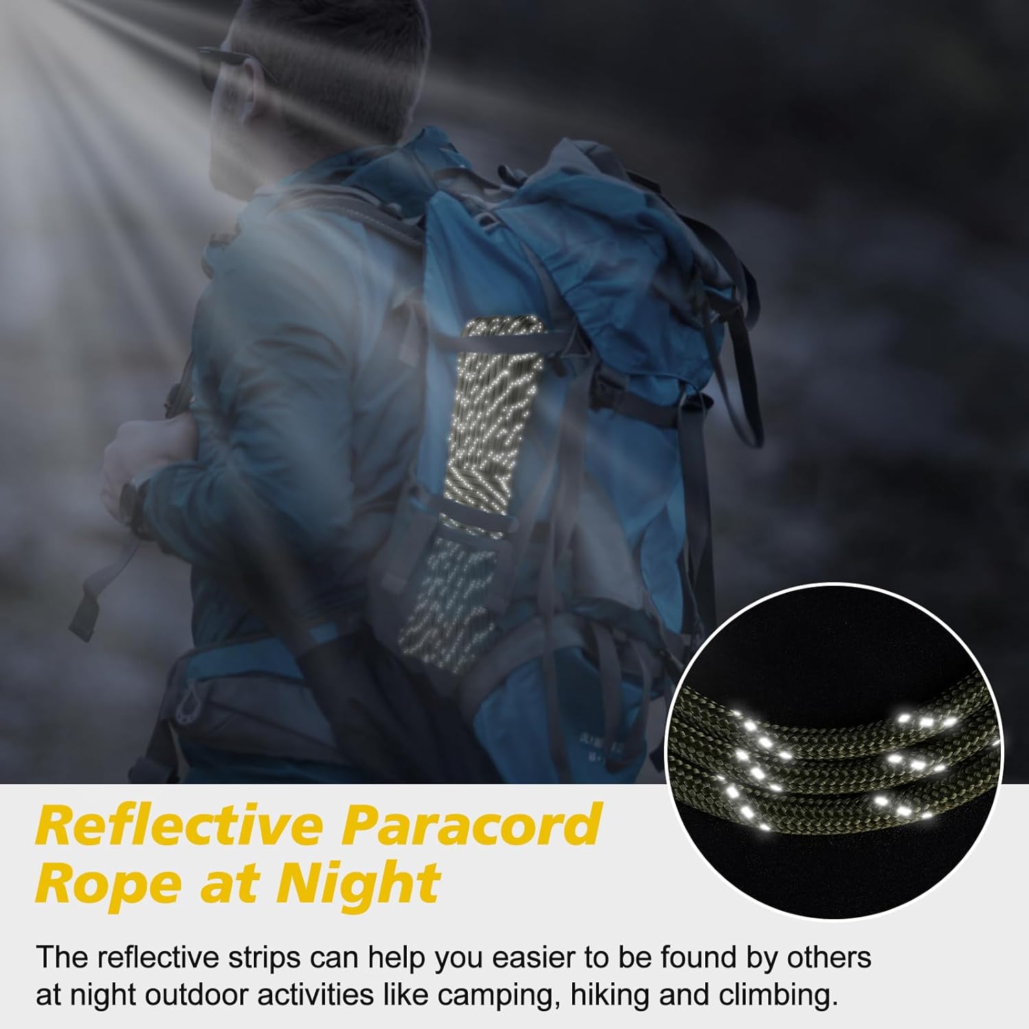 1000lb Reflective Paracord 4mm - Para Cord 1000Ft incelemesi ve fiyatı
