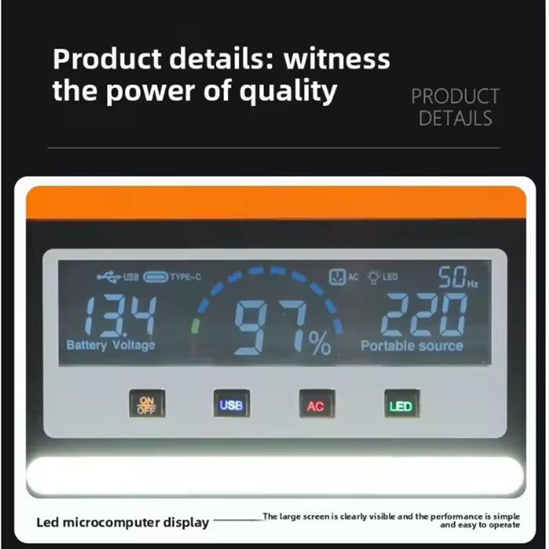 Original 220V 40AH Portable Po - Solar Emergency Charger incelemesi ve fiyatı
