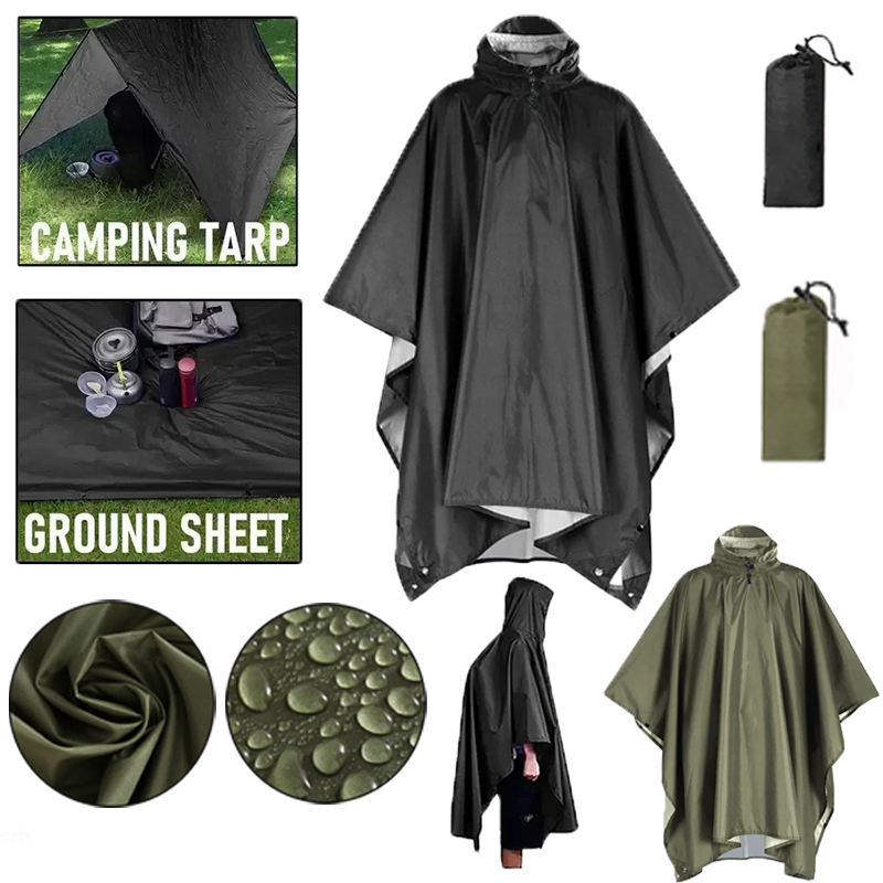 Outdoor 3 In 1 Military Rainco - Emergency Poncho Rain incelemesi ve fiyatı