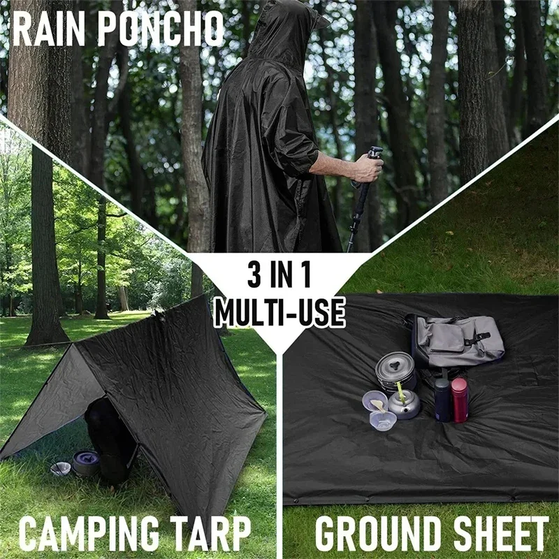 Outdoor 3 In 1 Military Rainco - Emergency Poncho Rain incelemesi ve fiyatı