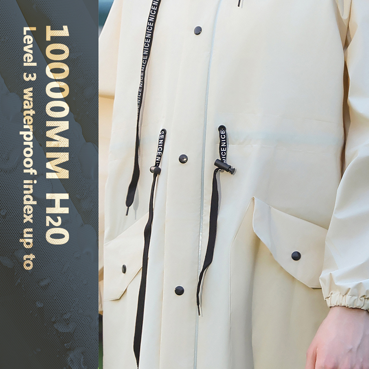 Women Long Waterproof Rain Jac - Emergency Poncho Rain incelemesi ve fiyatı