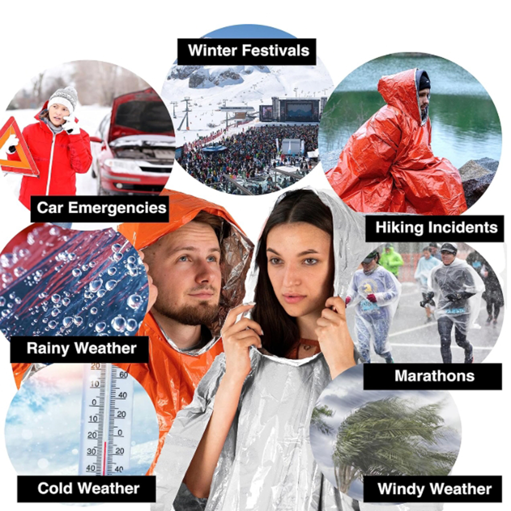 Portable Outdoor Emergency Rai - Emergency Poncho Rain incelemesi ve fiyatı