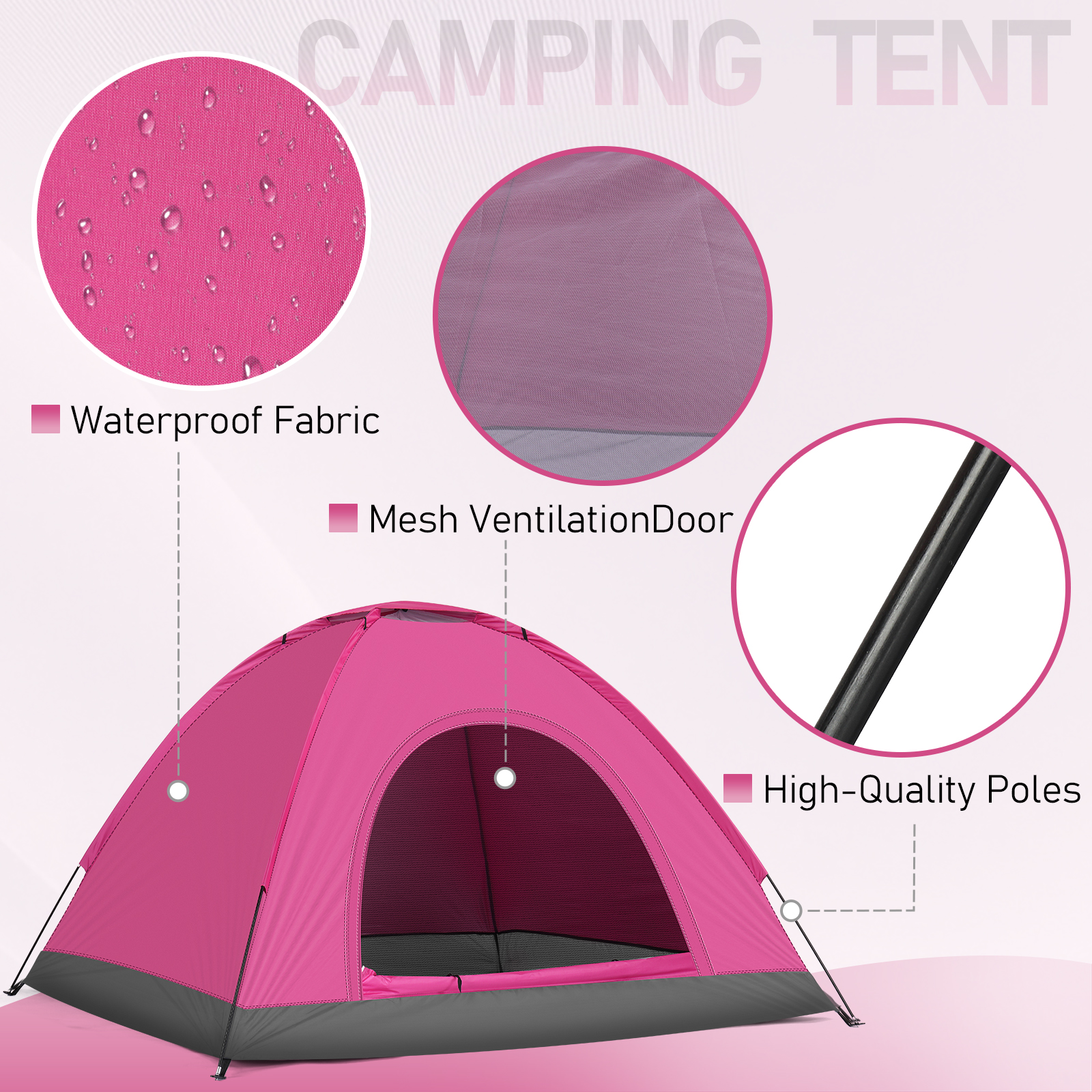 3 4 Person Camping Dome Tent W - Emergency Mylar Tent incelemesi ve fiyatı