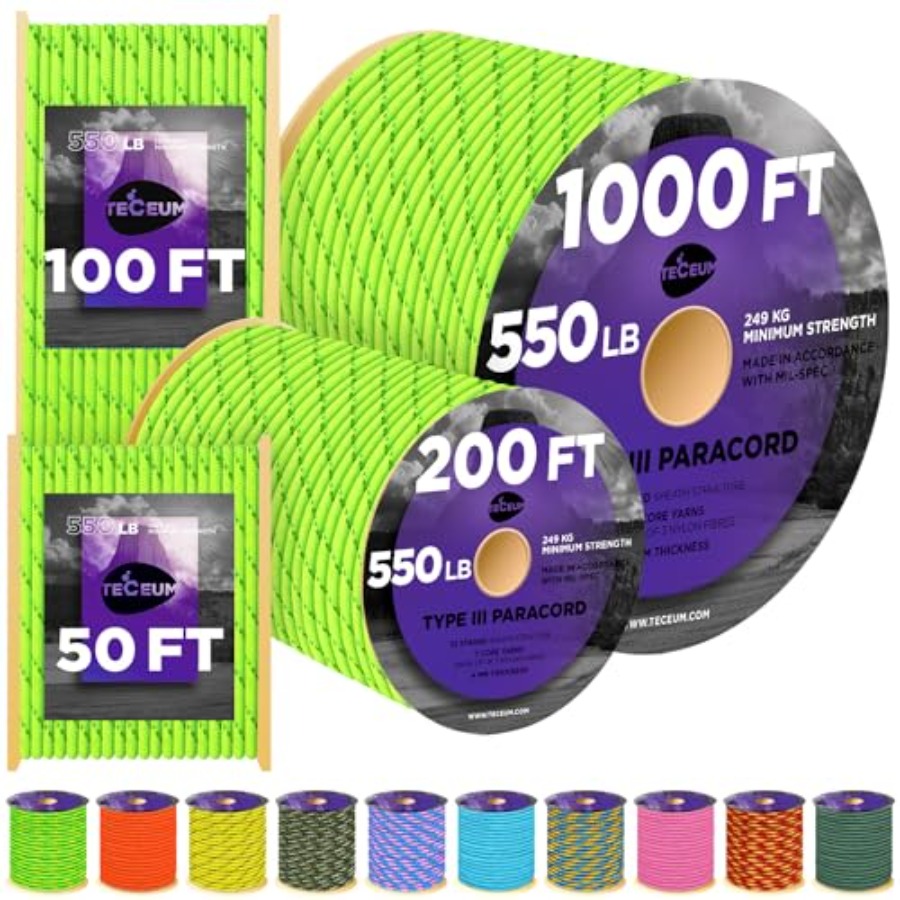 Reflective Paracord Rope 1000  - Para Cord 1000Ft incelemesi ve fiyatı