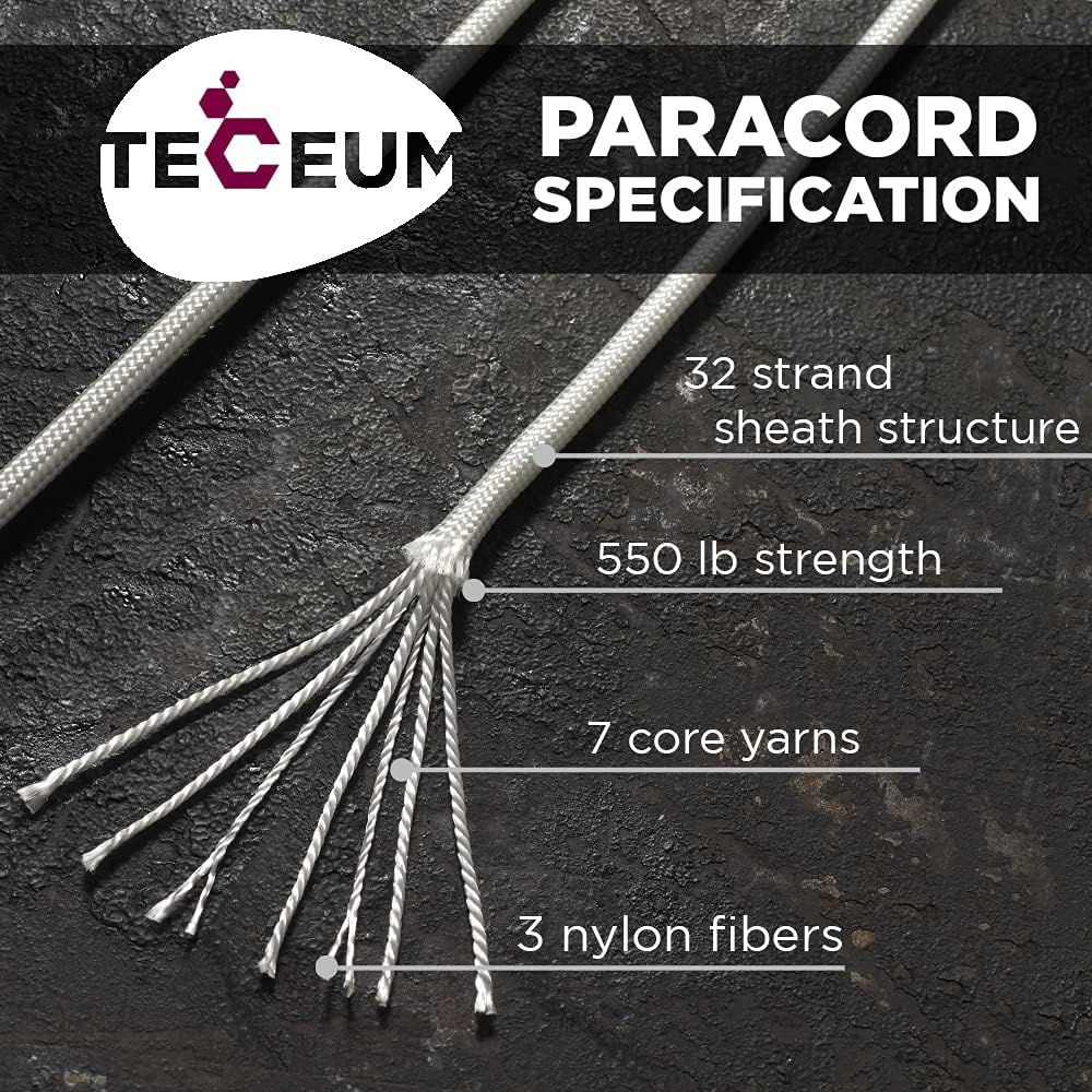 Paracord Type III 550 White 10 - Para Cord 1000Ft incelemesi ve fiyatı