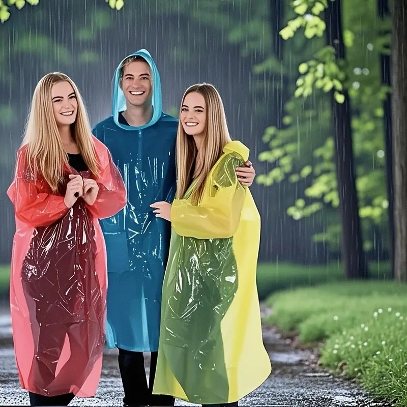 15/30Pcs Random Color Disposab - Emergency Poncho Rain incelemesi ve fiyatı