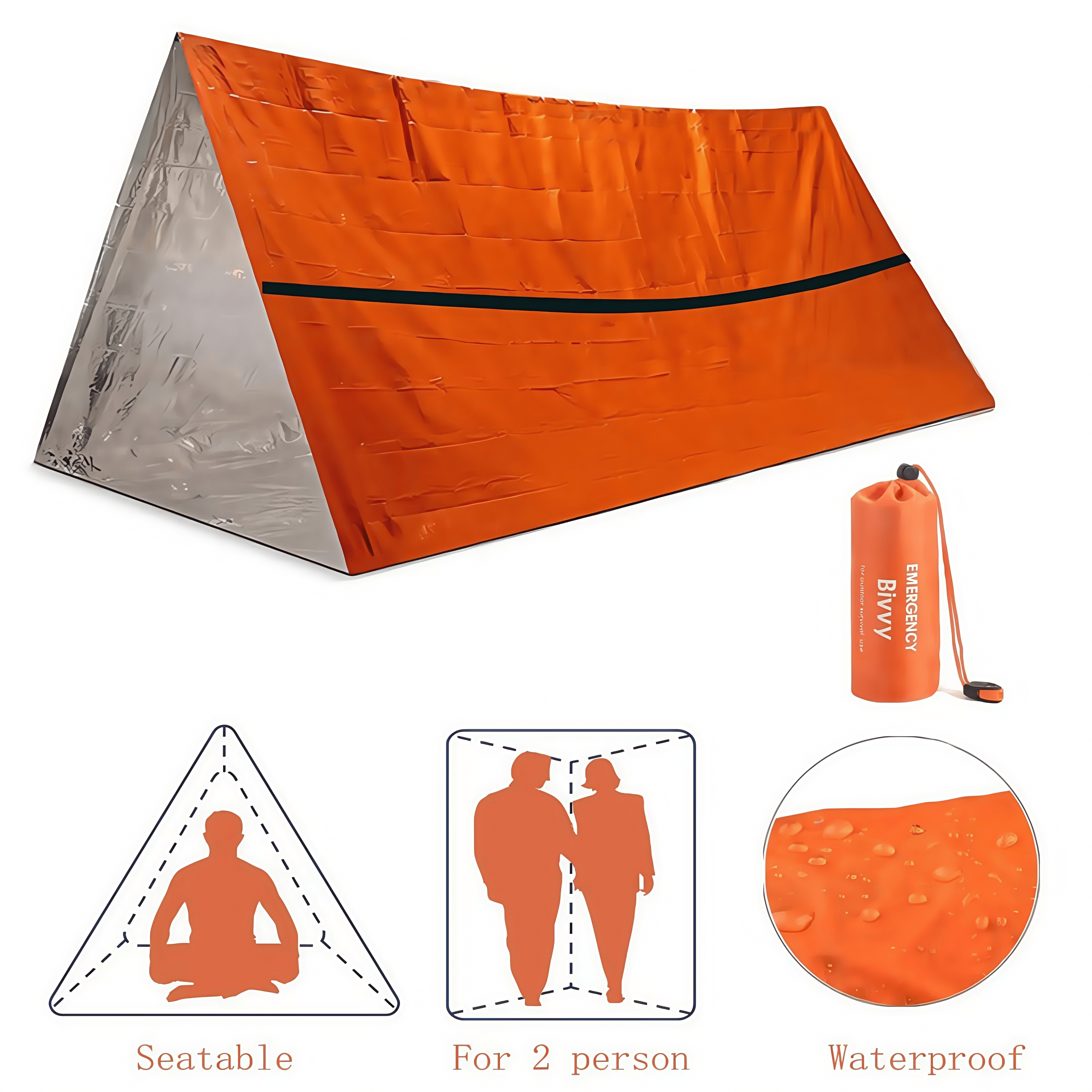 2-Person Emergency Survival Sh - Emergency Mylar Tent incelemesi ve fiyatı