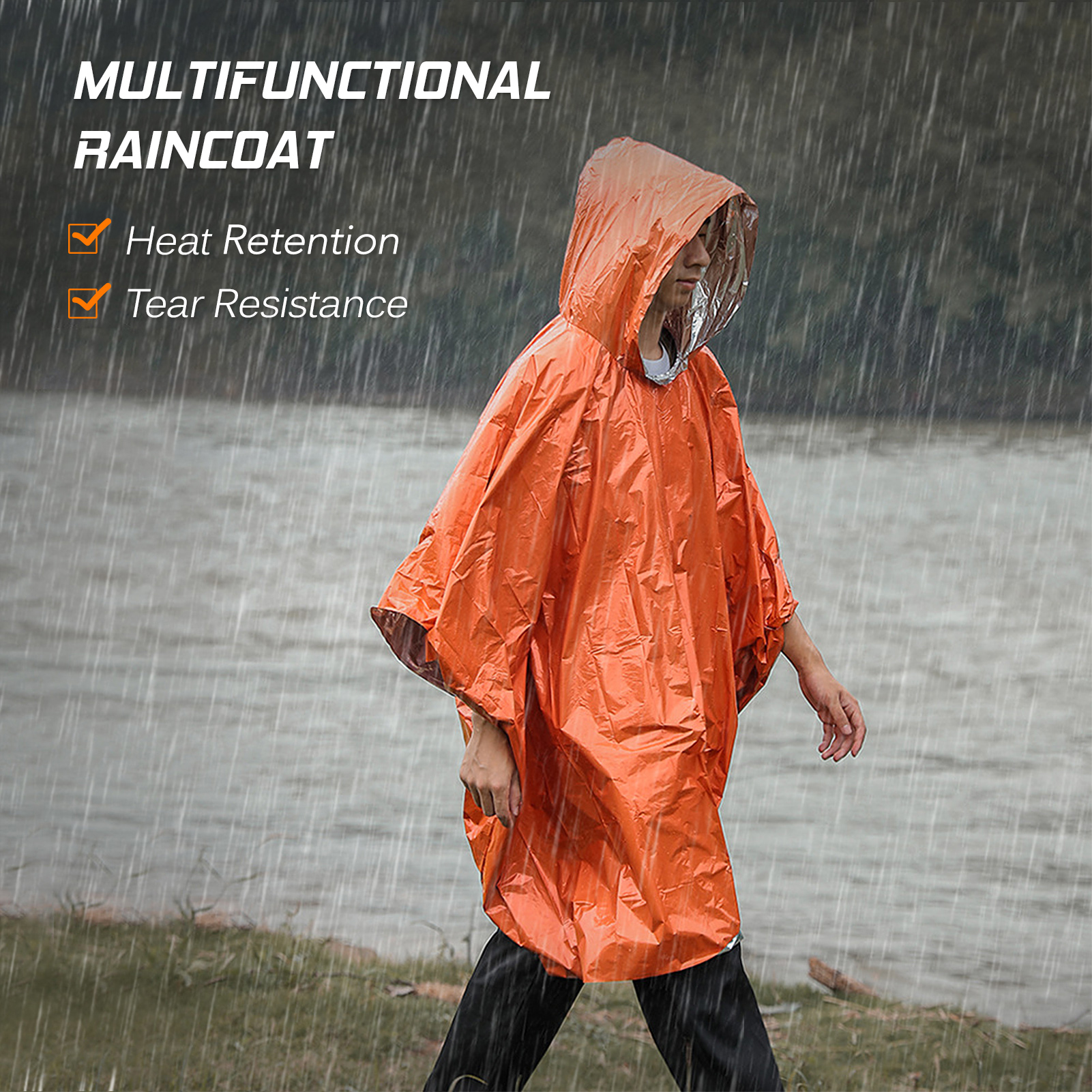 Emergency Rain Poncho Thermal  - Emergency Poncho Rain incelemesi ve fiyatı