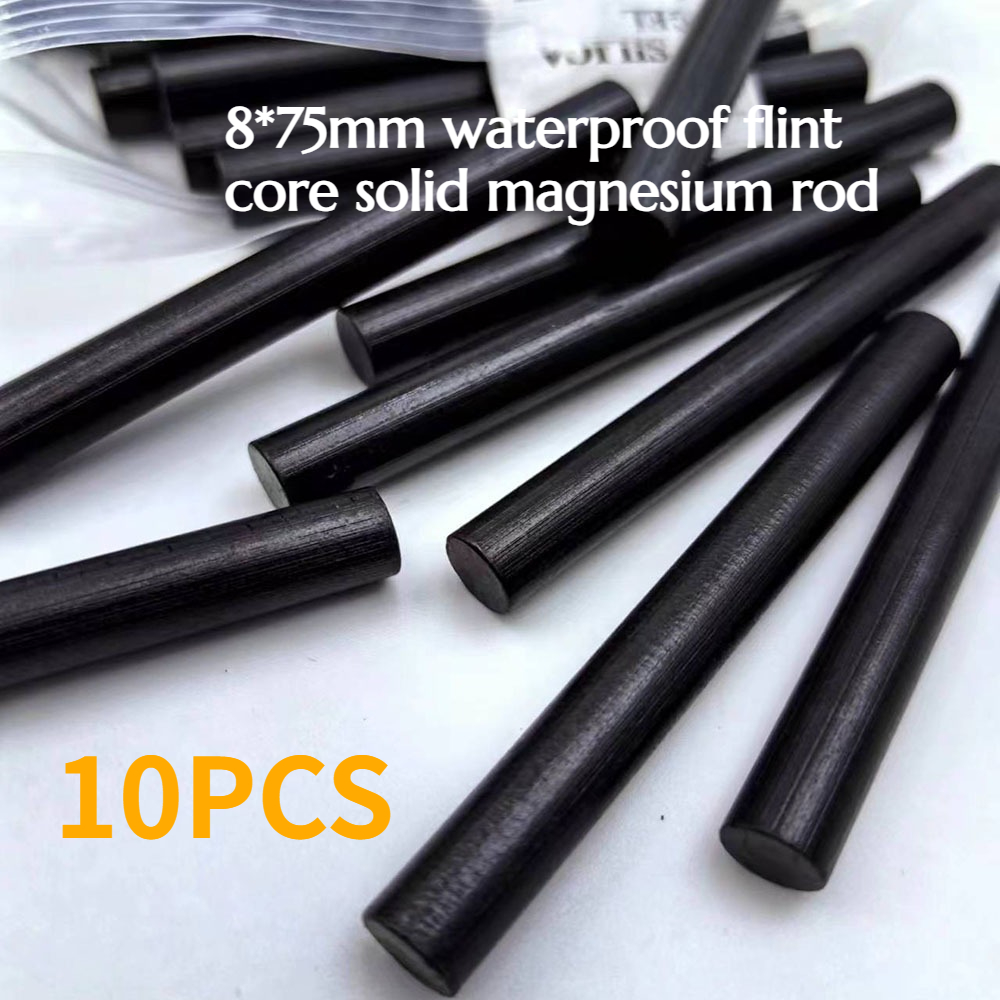 10PCS 8*75mm Waterproof Flint  - Magnesium Fire Starter incelemesi ve fiyatı
