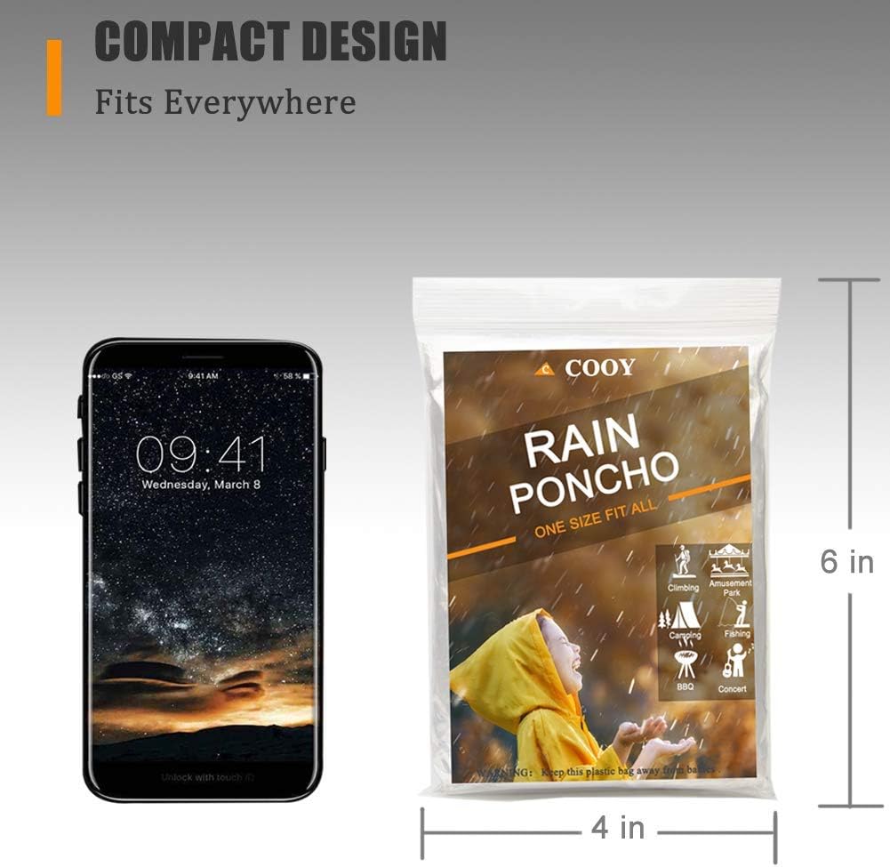 Rain Ponchos for Adults with D - Emergency Poncho Rain incelemesi ve fiyatı
