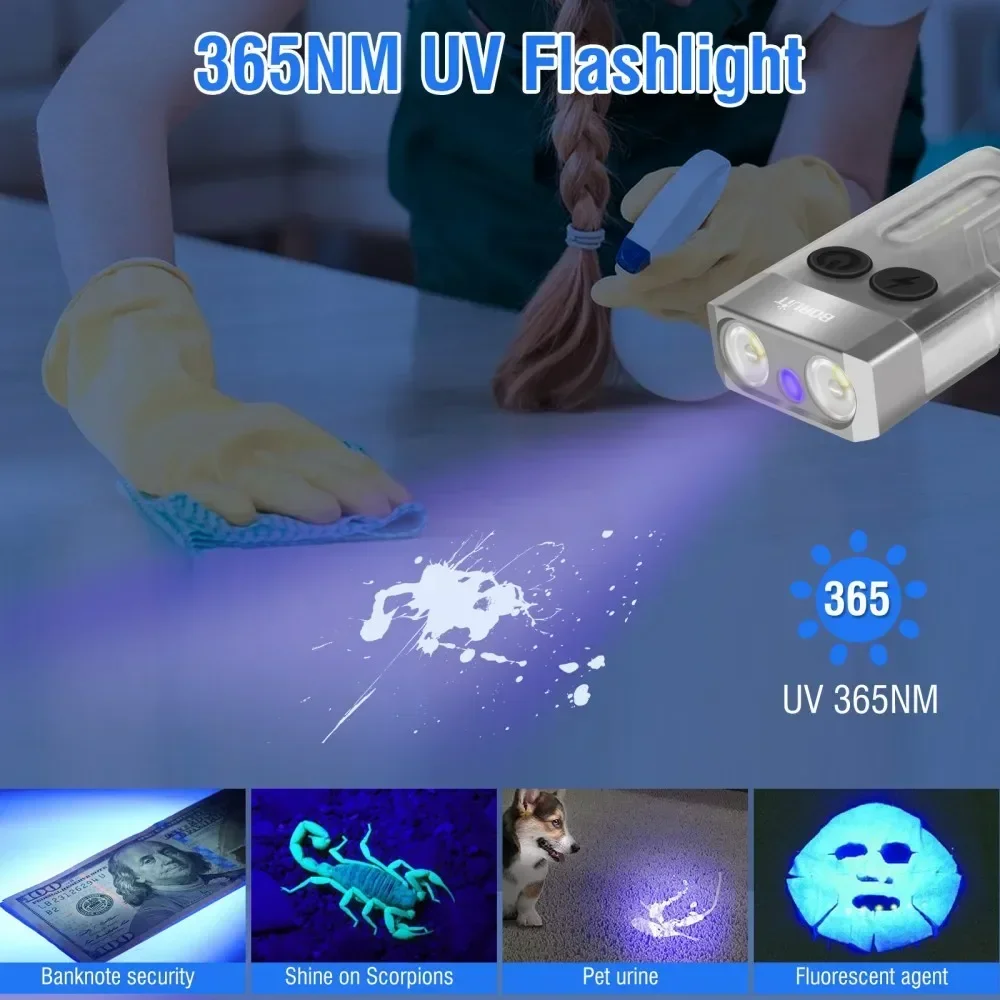 BORUiT V10 Keychain UV LED EDC - Fishing Kit Compact incelemesi ve fiyatı