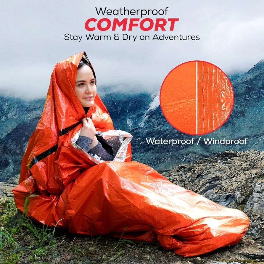 1PC Anti-rain Emergency Sleepi - Emergency Mylar Tent incelemesi ve fiyatı