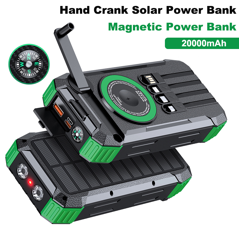 20000mAh Hand Crank Solar Powe - Solar Emergency Charger incelemesi ve fiyatı