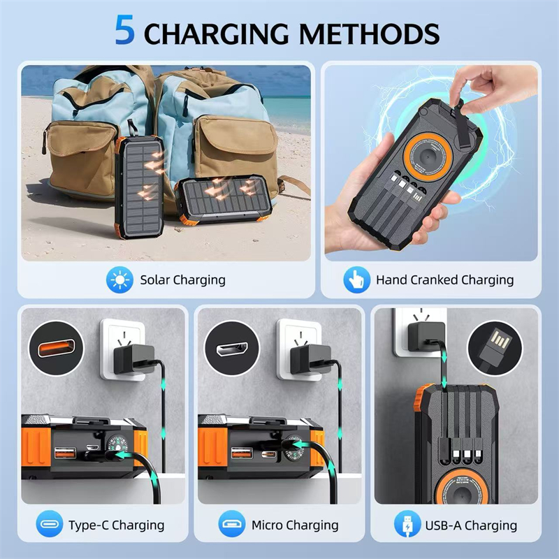 20000mAh Hand Crank Solar Powe - Solar Emergency Charger incelemesi ve fiyatı