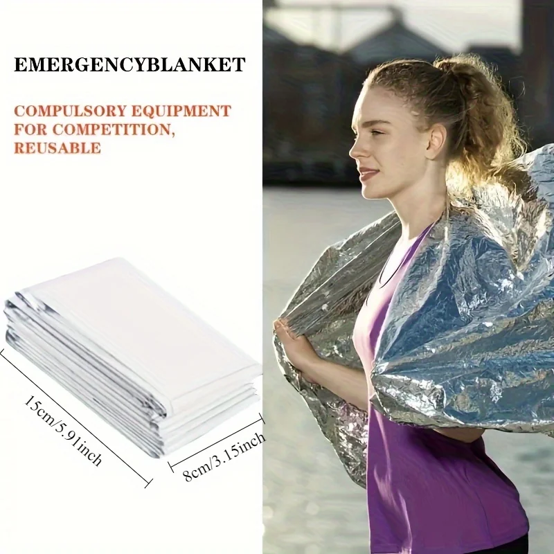 1pcs Outdoor survival portable - Survival Blanket Reflective incelemesi ve fiyatı