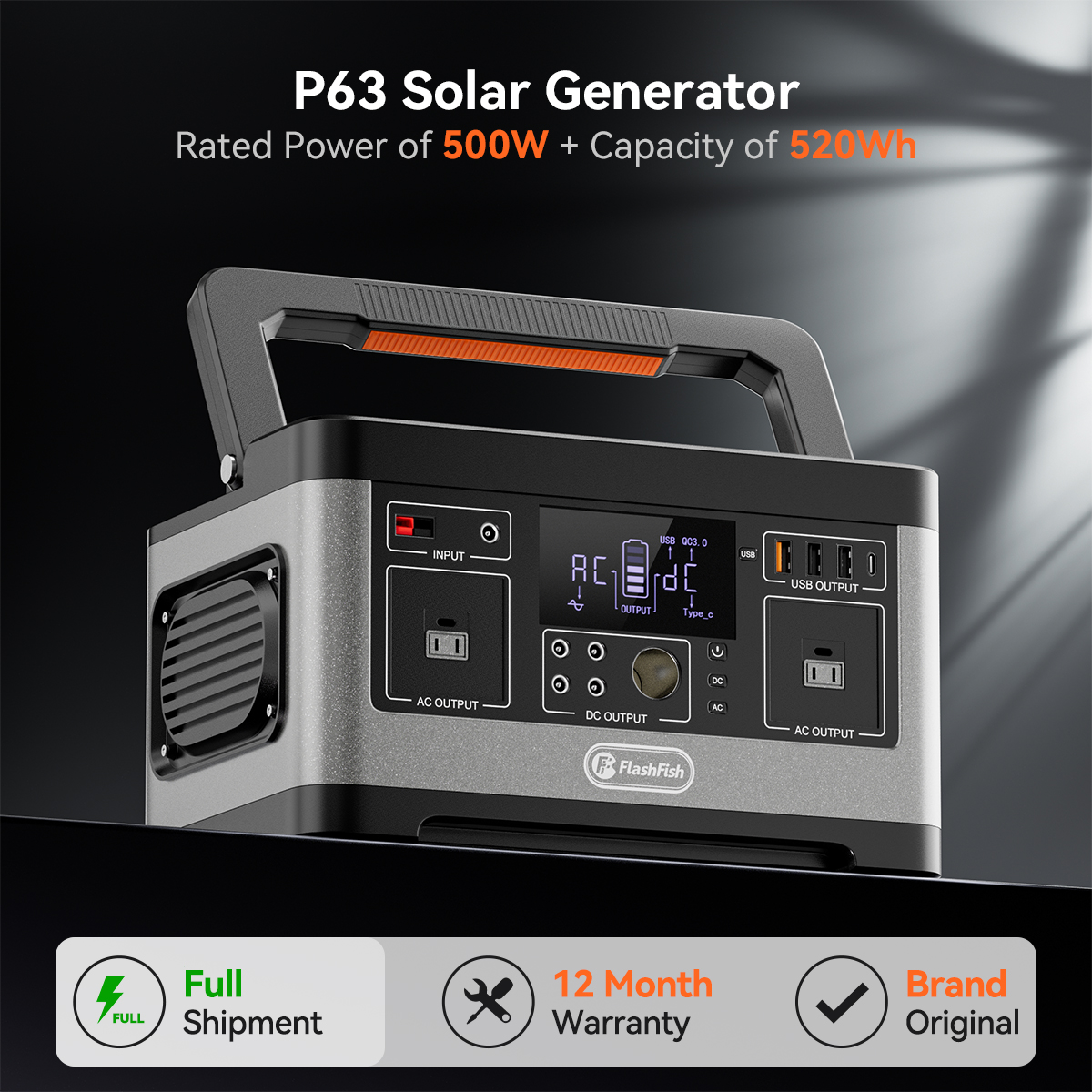 FF FlashFish P63 Portable Powe - Solar Emergency Charger incelemesi ve fiyatı