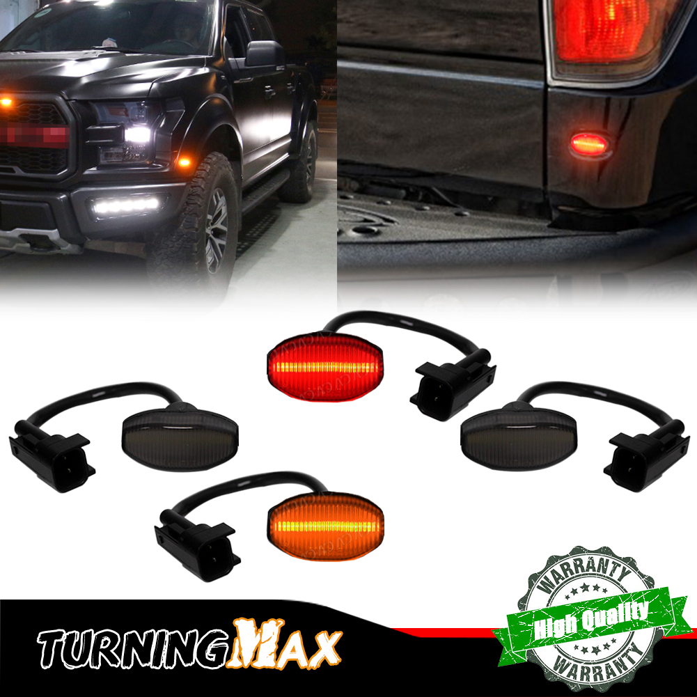 4PCS Smoked Lens Front Amber & - Signal Flare Kit incelemesi ve fiyatı
