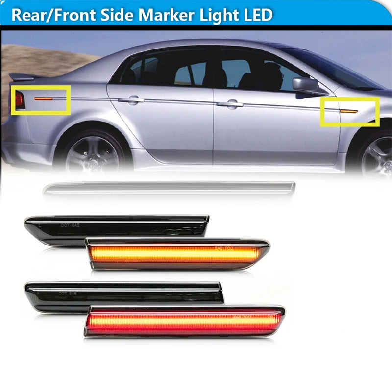 For Acura TL Car LED Front Rea - Signal Flare Kit incelemesi ve fiyatı