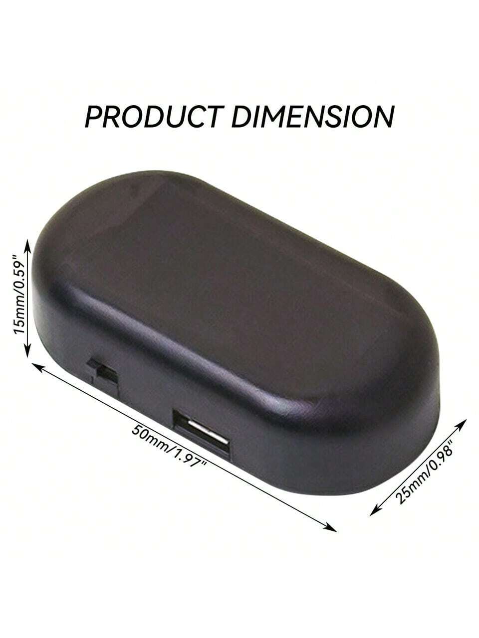 1PCS Black Shell Fake Solar Po - Sos Light Strobe incelemesi ve fiyatı