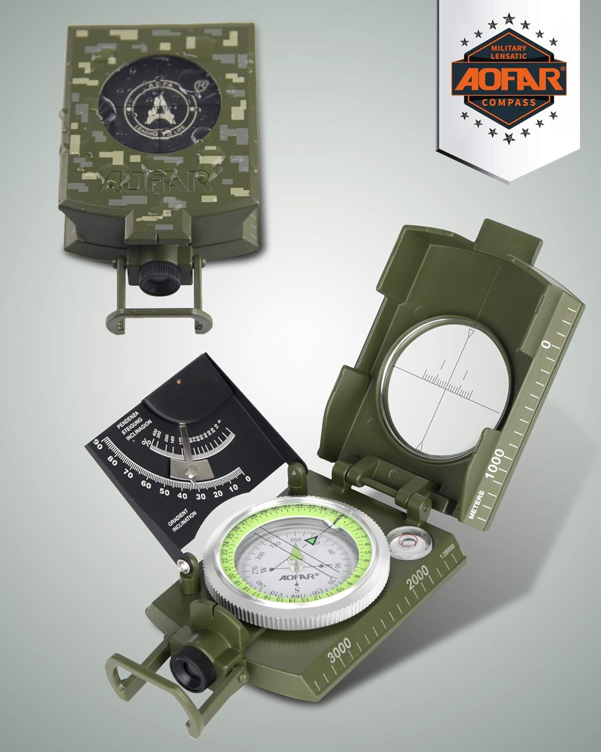 Military Compass for Hiking, L - Compass Lensatic incelemesi ve fiyatı