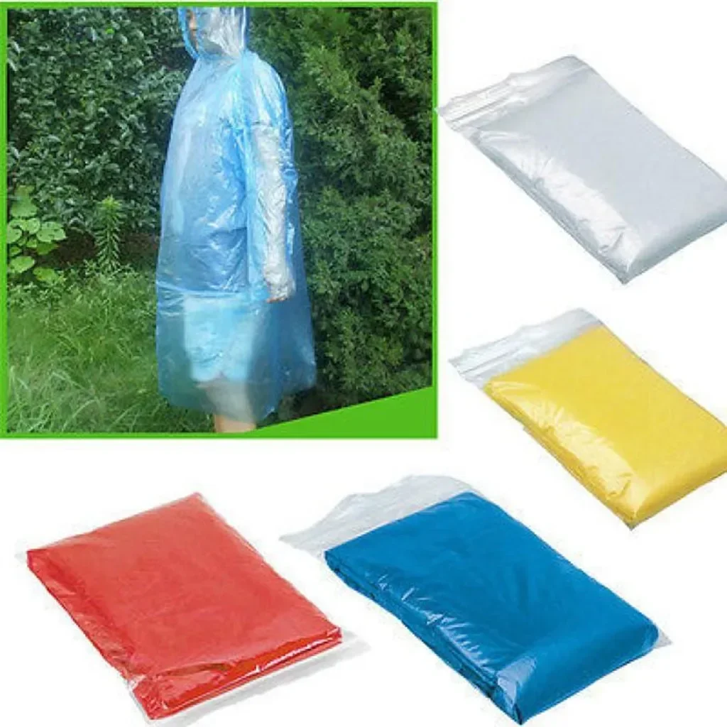 5/10PC Disposable Raincoat Adu - Emergency Poncho Rain incelemesi ve fiyatı