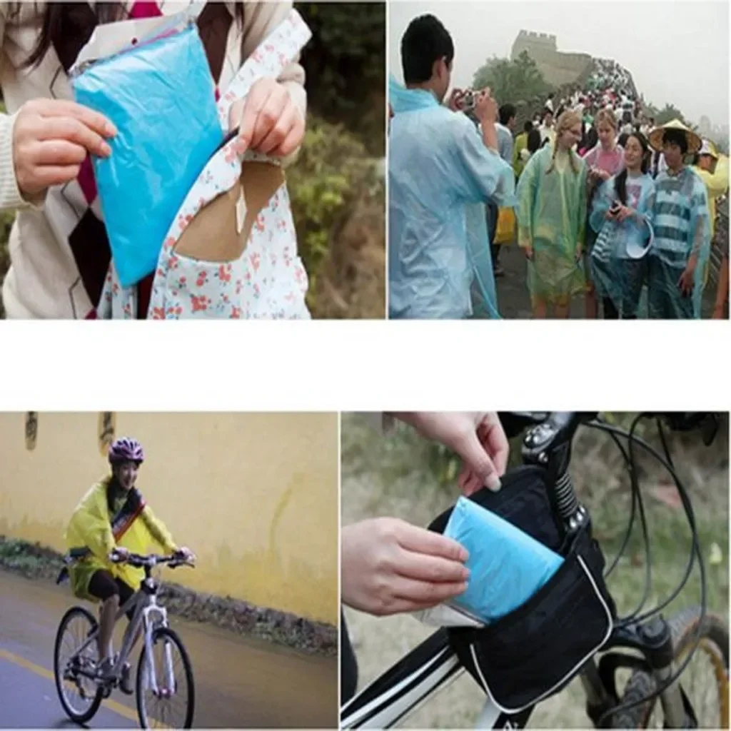 5/10PC Disposable Raincoat Adu - Emergency Poncho Rain incelemesi ve fiyatı