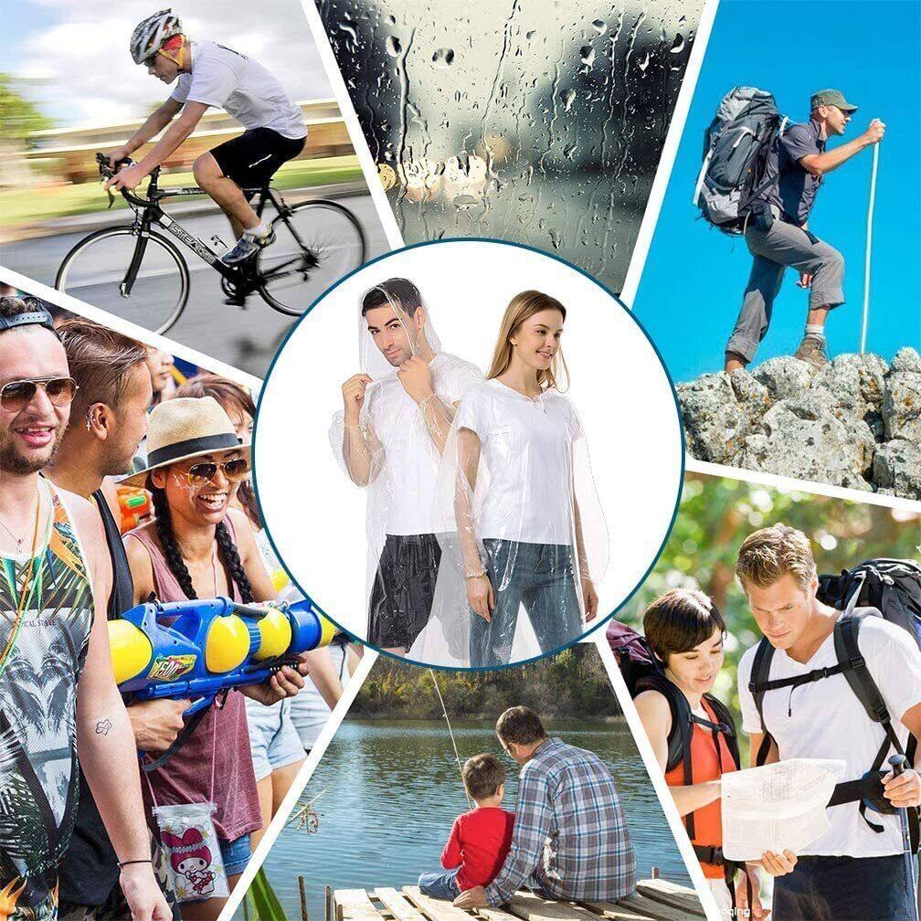 12Pcs Disposable Waterproof Ra - Emergency Poncho Rain incelemesi ve fiyatı