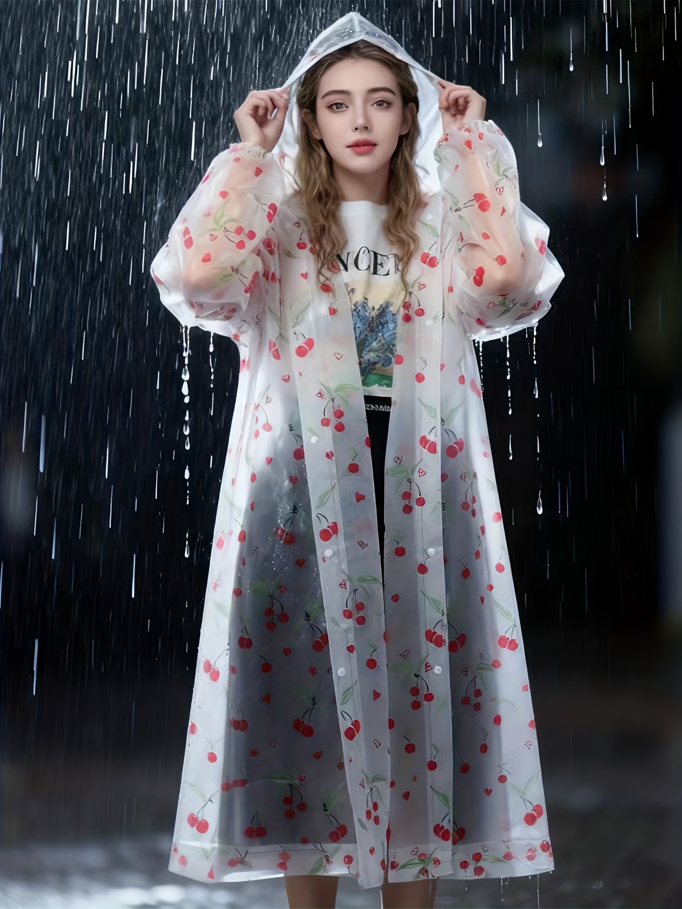 1pc EVA Fashion Rain Poncho- L - Emergency Poncho Rain incelemesi ve fiyatı