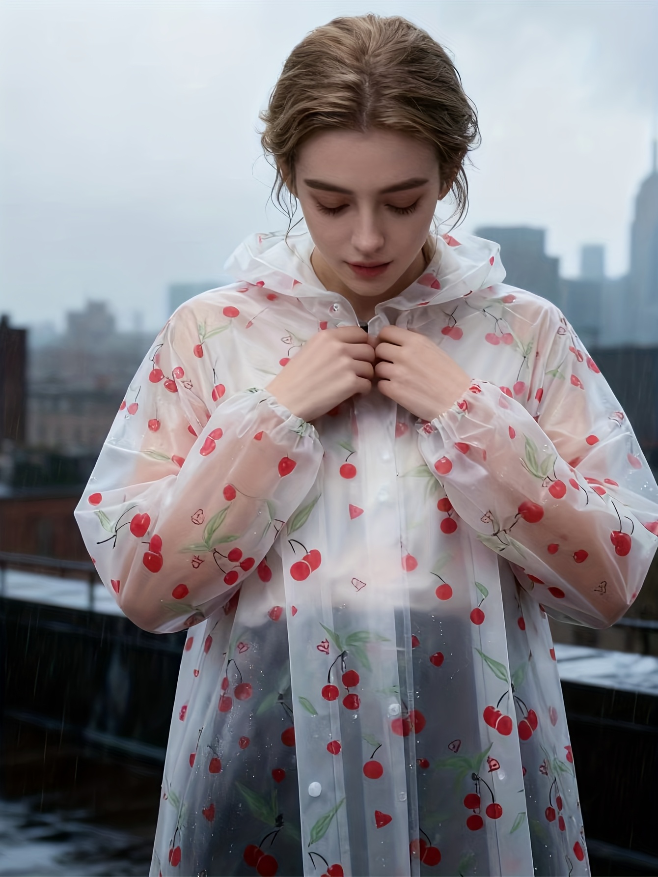 1pc EVA Fashion Rain Poncho- L - Emergency Poncho Rain incelemesi ve fiyatı
