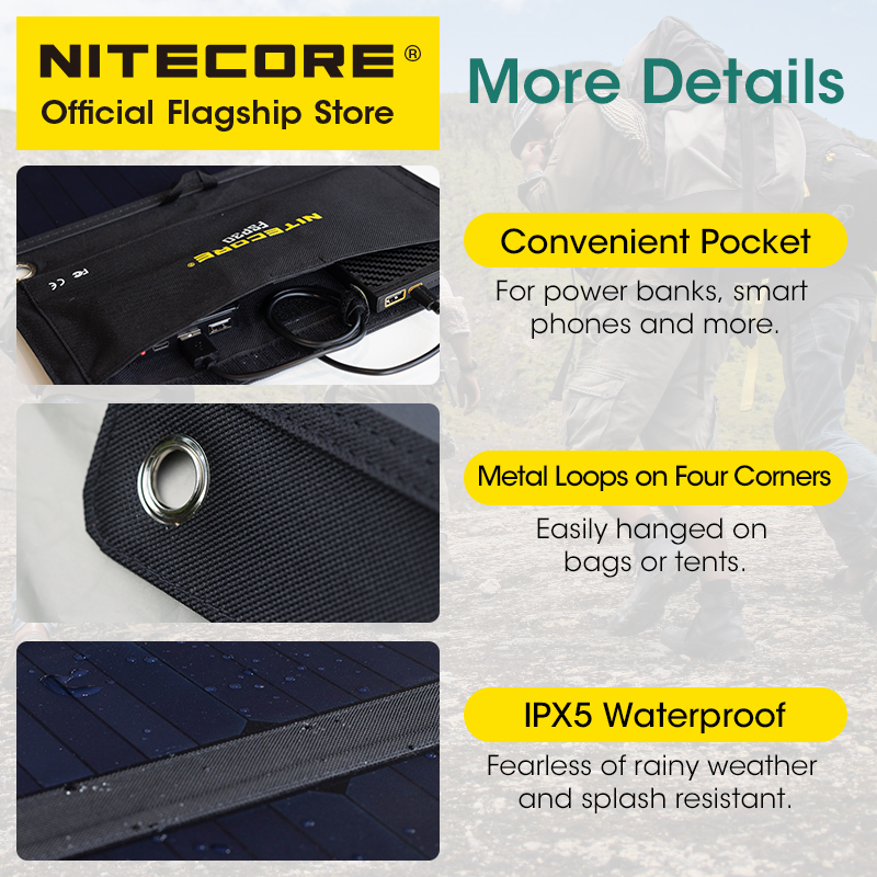 NITECORE FSP30 30W Portable So - Solar Emergency Charger incelemesi ve fiyatı