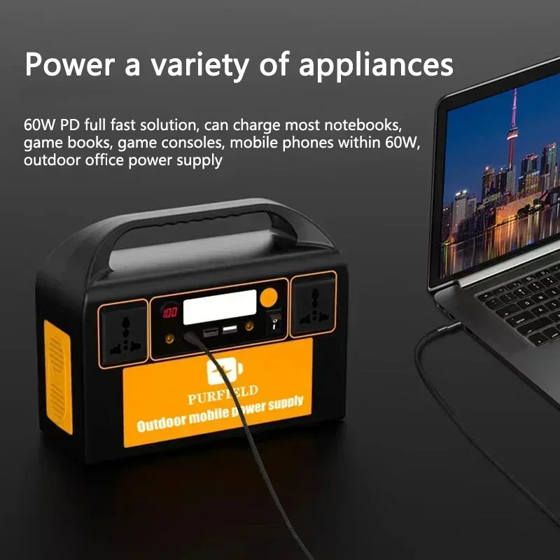 PURFIELD 220V 110V 300W Portab - Solar Emergency Charger incelemesi ve fiyatı